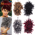 Hair Puff Afro Kinky Curly Cola de caballo con flequillo